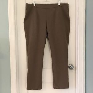 Briggs Tan Comfort Waistband Slimming Solutions Size 20W, Like New